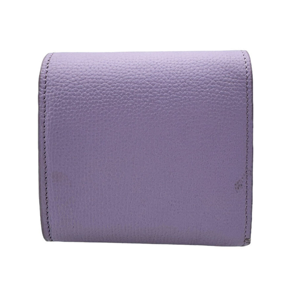 Loewe Wallet Purple Anagram fold Leather Bi Purple